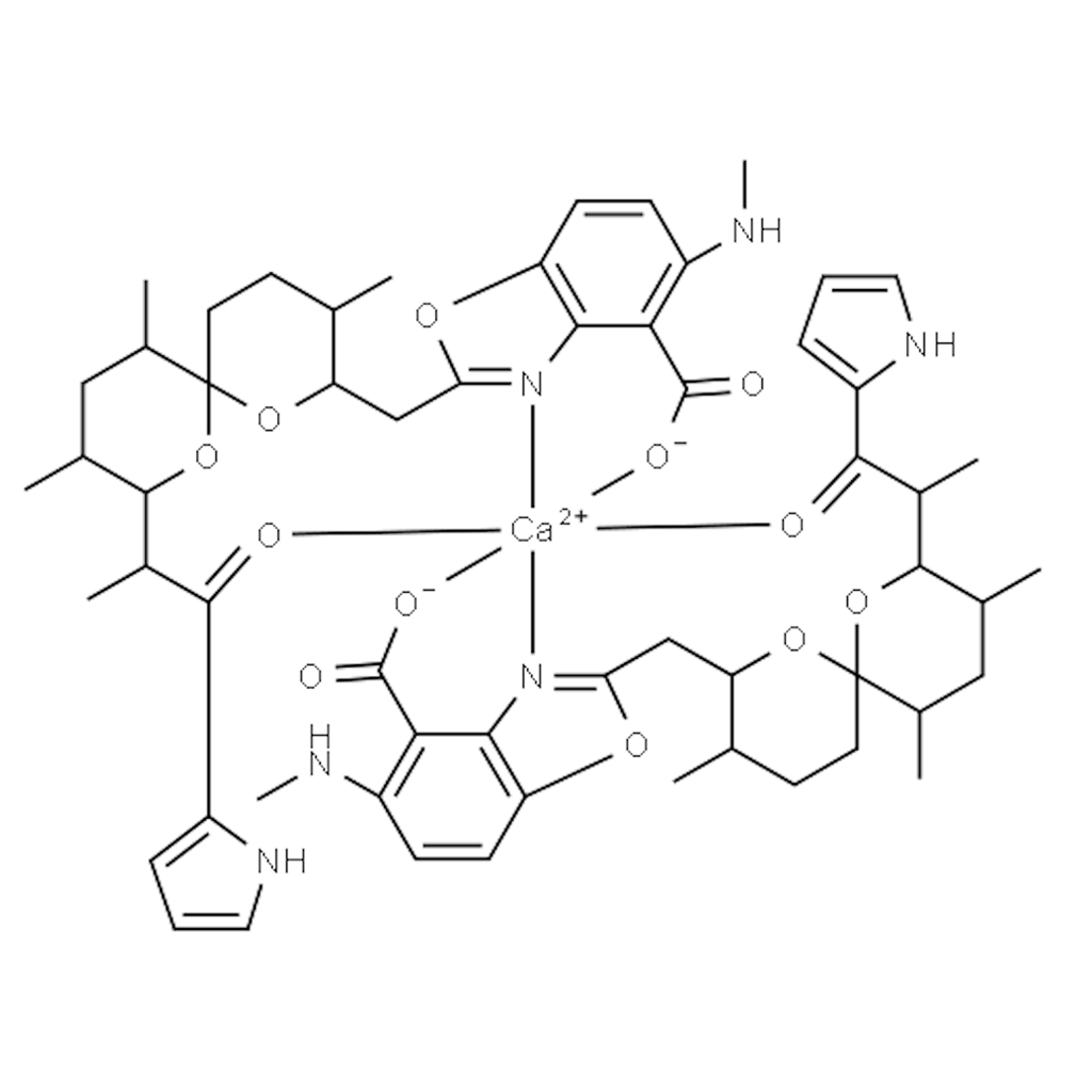 卡西霉素；A23187 半钙盐；二价阳离子离子载体