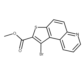 1-溴噻吩并[3,2-f]喹啉-2-羧酸甲酯