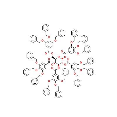 aladdin 阿拉丁 P357340 1,2,3,4,6-五-O-（3,4,5-三-O-苄基没食子酰基）-β-D-吡喃葡萄糖 122625-60-9 ≥95%