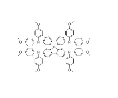 Spiro-OMeTAD, 2，2’，7，7’-四[N，N-二(4-甲氧基苯基)氨基]-9，9’-螺二芴