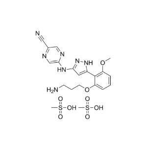 aladdin 阿拉丁 P651249 Prexasertib dimesylate 1234015-58-7 Moligand?, ≥99%