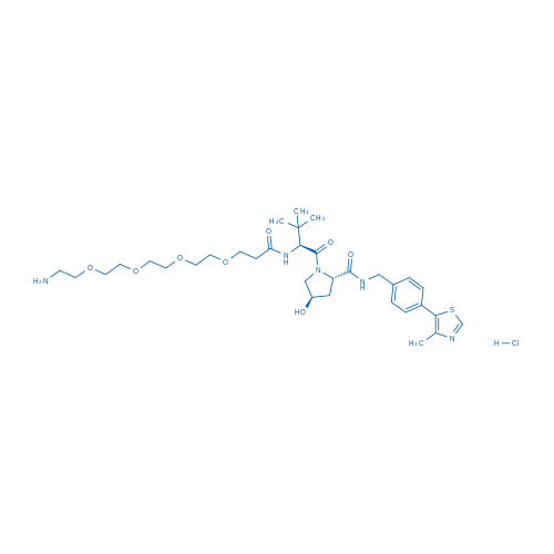 (2S,4R)-1-((S)-1-氨基-17-(叔丁基)-15-氧代-3,6,9,12-四氧杂-16-氮杂十八烷-18-酰基)-4-羟基-N-(4-(4-甲基噻唑-5-基)苄基)吡咯烷-2-甲酰胺 盐酸盐(