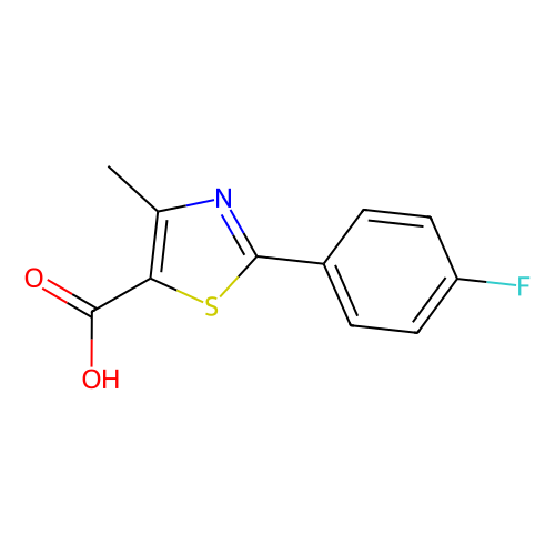 aladdin 阿拉丁 F167303 2-(4-氟苯基)-4-甲基-1,3-噻唑-5-羧酸 144060-99-1 ≥95%