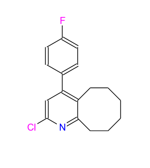2-氯-4-（4-氟苯基）-5,6,7,8,9,10-六氢环辛烷并[b]吡啶  2-chloro-4-(4-fluorophenyl)-5,6,7,8,9,10-hexahydrocycloocta[b]pyridine  132813-14-0