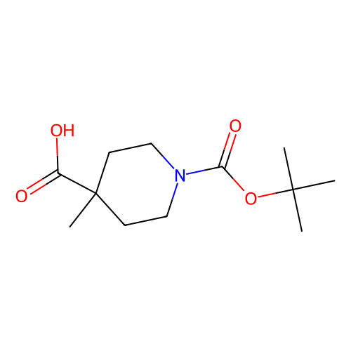 aladdin 阿拉丁 T175335 1-[(叔丁氧基)羰基] -4-甲基哌啶-4-羧酸 189321-63-9 ≥97%