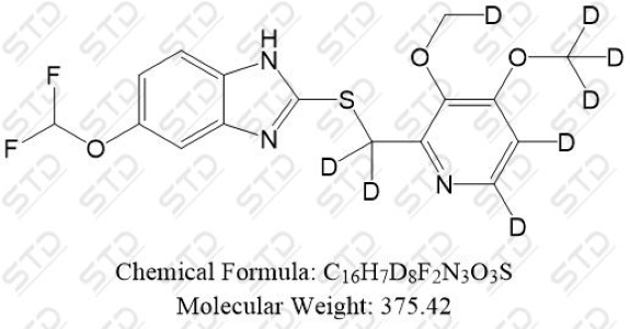泮托拉唑杂质2-d8 (泮托拉唑钠半水合物EP杂质B-d8)      Pantoprazole Impurity 2-d8 (Pantoprazole Sodium Sesquihydrate EP Impurity B-d8)