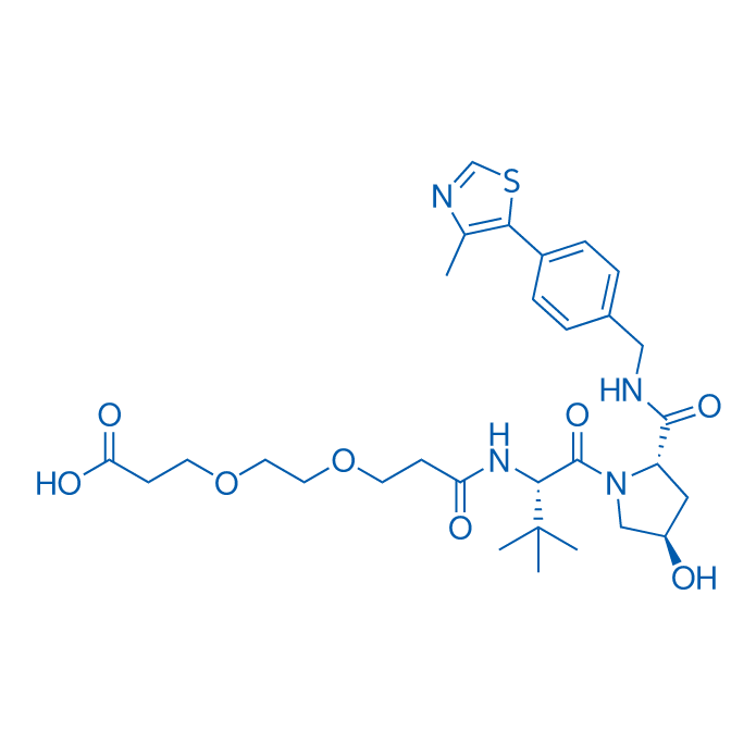 3-(2-(3-(((S)-1-((2S,4R)-4-羟基-2-((4-(4-甲基噻唑-5-基)苄基)氨基甲酰基)吡咯烷-1-基)-3,3-二甲基-1-氧代丁烷-2-基)氨基)-3-氧代丙氧基)乙氧基)丙酸