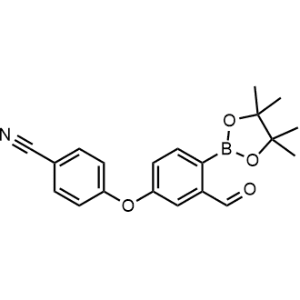 4-(3-甲酰基-4-(4,4,5,5-四甲基-1,3,2-二噁硼烷-2-基)苯氧基)苯甲腈；2141947-89-7