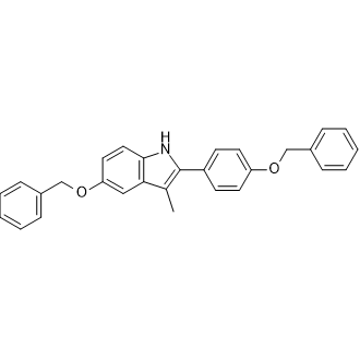 3-甲基-5-苄氧基-2-(4-苄氧基苯基)-1H-吲哚；198479-63-9