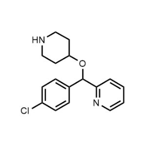 2-[(4-氯苯基)(4-哌啶基氧基)甲基]吡啶；122368-54-1
