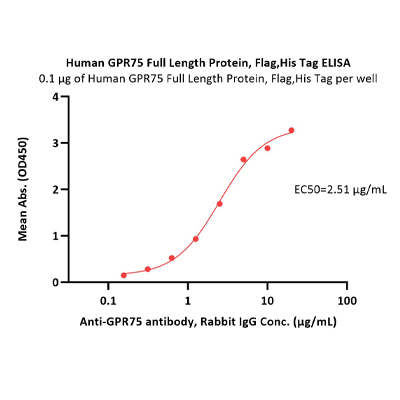 人GPR75蛋白, Flag,His Tag