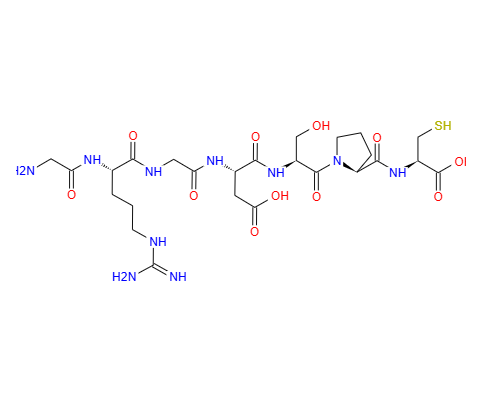 126646-79-5；甘氨酰-精氨酰-甘氨酰-天冬氨酰-丝氨酰-脯氨酰-半胱氨酸；