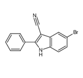 5-溴-2-苯基-1H-吲哚-3-甲腈；1082388-87-1