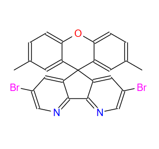 3,7-二溴-2',7'-二甲基螺[环戊二烯并[1,2-b:5,4-b']二吡啶-5,9'-呫吨]