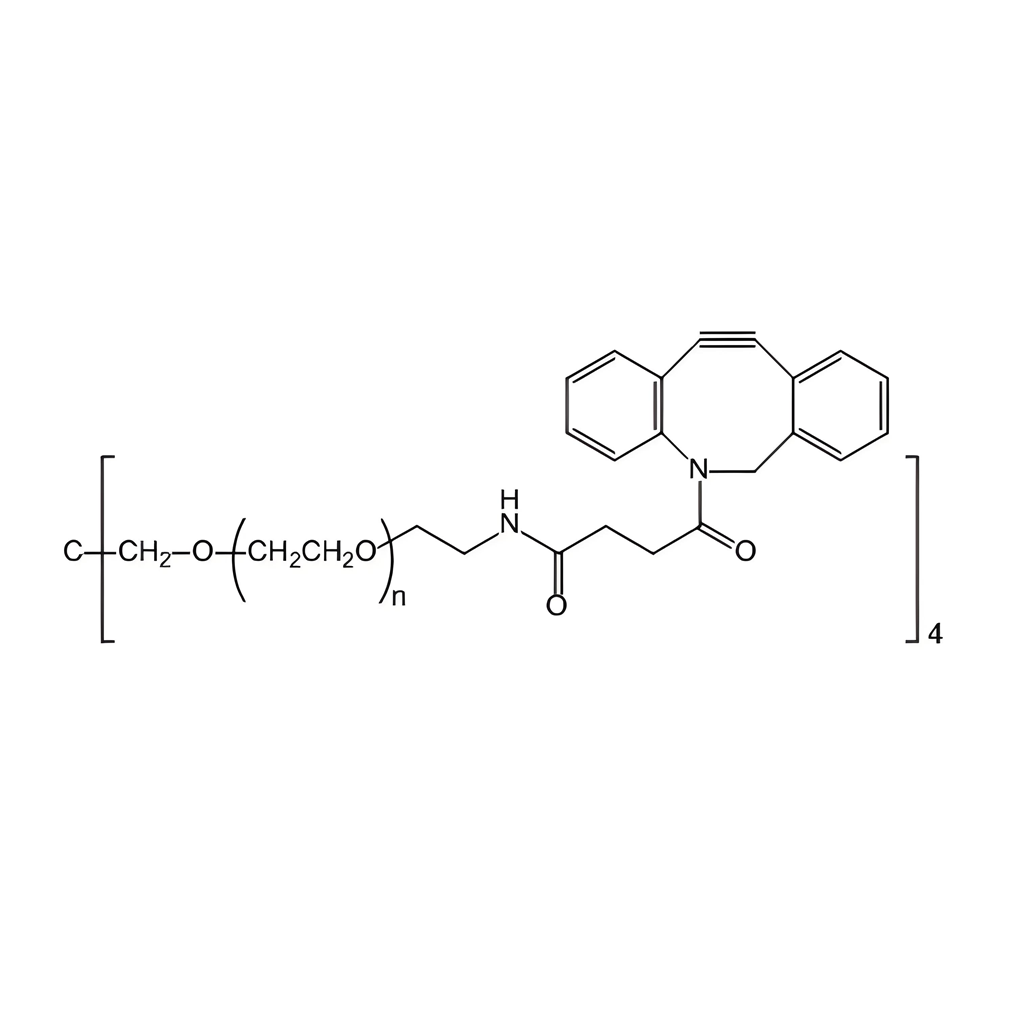 4 arm PEG-DBCO；四臂聚乙二醇-二苯并环辛炔