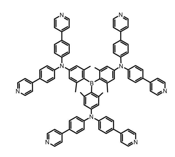 4-[4-({4-[双(4-{双[4-(吡啶-4-基)苯基]氨基}-2,6-二甲基苯基)硼烷基]-3,5-二甲基苯基}[4-(吡啶-4-基)苯基]氨基)苯基]吡啶
