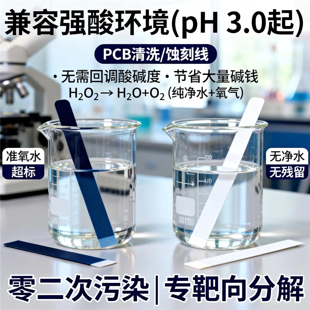 耐酸性电子废污水双氧水除氧去除剂过氧化氢酶残留不升COD电导率