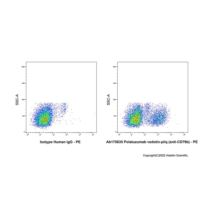 aladdin 阿拉丁 Ab175635 Polatuzumab vedotin-piiq (anti-CD79b) 1313206-42-6 无载体, 重组, ExactAb?, 低内毒素, 无叠氮钠, 已验证, 无动物源, ≥90%(SDS-PAGE&SEC-HPLC), 见COA