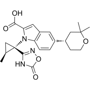 5-[(S)-2,2-二甲基四氢-2H-吡喃-4-基]-1-[(1S,2S)-2-甲基-1-(5-氧代-4,5-二氢-1,2,4-噁二唑-3-基)环丙基]-1H-吲哚-2-甲酸