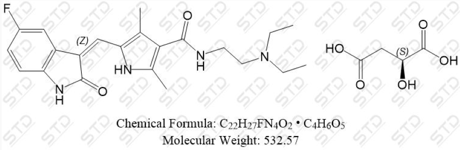 苹果酸舒尼替尼(341031-54-7)