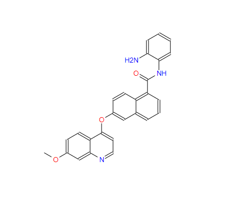 1-Naphthalenecarboxamide, N-(2-aminophenyl)-6-[(7-methoxy-4-quinolinyl)oxy]-