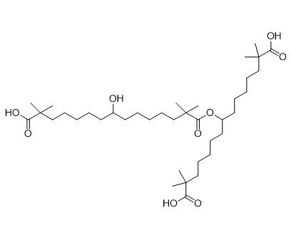 8-((14-羧基-8-羟基-2.2.14-三甲基十五酰基)氧基)-2,2,14,14-四甲基十五烷酸