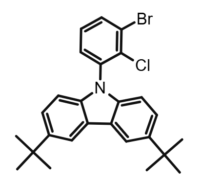 9-(3-溴-2-氯苯基)-3,6-二叔丁基-9H-咔唑