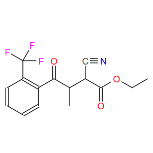 2-氰基-3-甲基-4-氧代-4-(2-三氟甲基苯基)丁酸乙酯；1631030-74-4