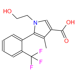 1-(2-羟乙基)-4-甲基-5-(2-(三氟甲基)苯基)-1H-吡咯-3-羧酸；1631030-72-2