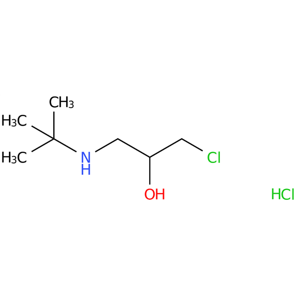 1-(叔丁基氨基)-3-氯丙-2-醇盐酸盐  98%+ 白色结晶性粉末