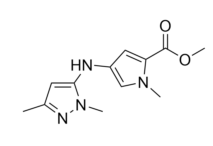 甲基 4-[(1,3-二甲基-1 H-吡唑-5-基)胺]-1-甲基-1 H-吡唑-2-甲酸甲酯