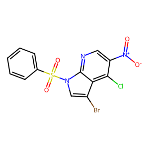 3-溴-4-氯-5-硝基-1-(苯基磺酰基)-1H-吡咯并[2,3-b]吡啶
