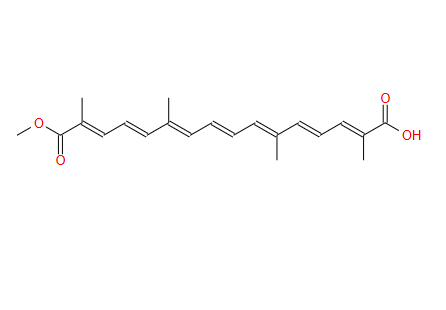 25368-09-6 8,8'-Diapo-ψ,ψ-carotene-8,8'-dioic acid 8-methyl ester