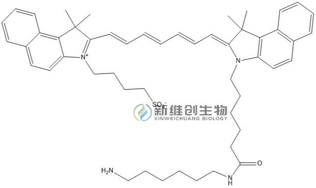 ICG-NH2/吲哚菁绿氨基/ICG Amine/氨基修饰吲哚菁绿/科研级近红外荧光标记试剂