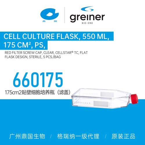 Greiner格瑞纳175cm2贴壁细胞培养瓶（滤盖）660175