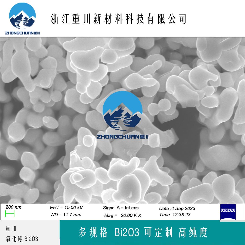 氧化铋粉末 针状氧化铋 多规格二氧化铋粉末 浙江重川新材料