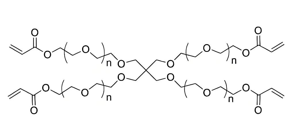 四臂聚乙二醇丙烯酸酯，4ARM-PEG-AC：多臂聚合交联型 PEG 实用试剂