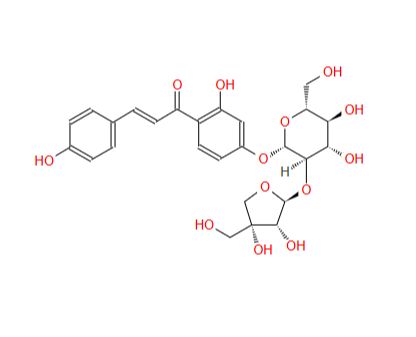 29913-71-1 异甘草素-4'-O-芹糖(1→2)葡萄糖苷