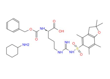 200191-00-0 N5-[[[(2,3-二氢-2,2,4,6,7-五甲基-5-苯并呋喃基)磺酰基]氨基]亚氨基甲基]-N2-[苄氧羰基]-D-鸟氨酸环己基铵盐