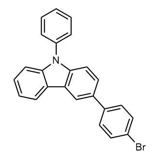 3-(4-溴苯基)-9-苯基咔唑；1028647-93-9