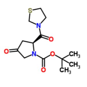 (2S)-4-氧代-2-(3-噻唑烷基羰基)-1-吡咯烷羧酸叔丁酯；401564-36-1