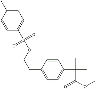 甲基-2-甲基-2-(4-2-对甲苯磺酰氧基乙基苯基异丙酯