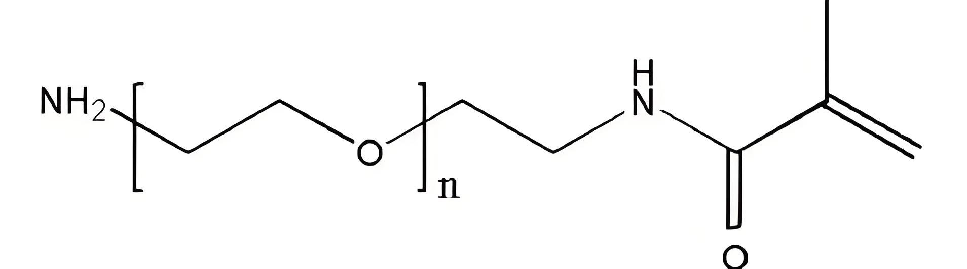 3 甲基丙烯酰胺PEG氨基 英文名称：MAcA-PEG-Amine，MACA-PEG-NH2.png