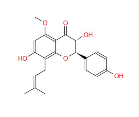 (2R,3R)-3,7,4-三羟基-5-甲氧基-8-异戊烯基二氢黄酮；204935-85-3；
