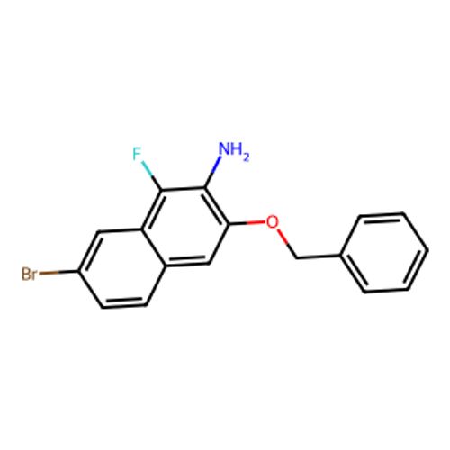 3-苄氧基-7-溴-1-氟萘-2-胺