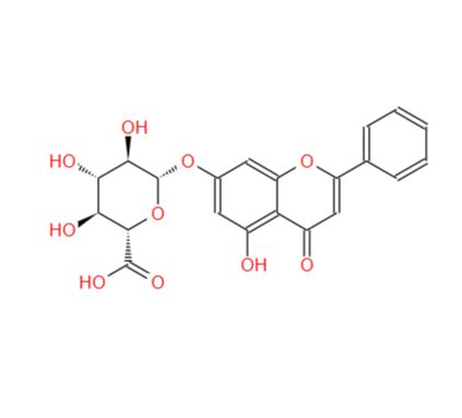 白杨素-7-O-β-葡萄糖醛酸苷；35775-49-6；