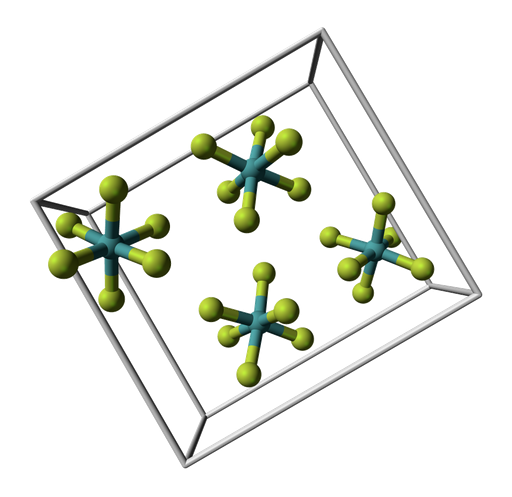molybdenum-hexafluoride crystal structure